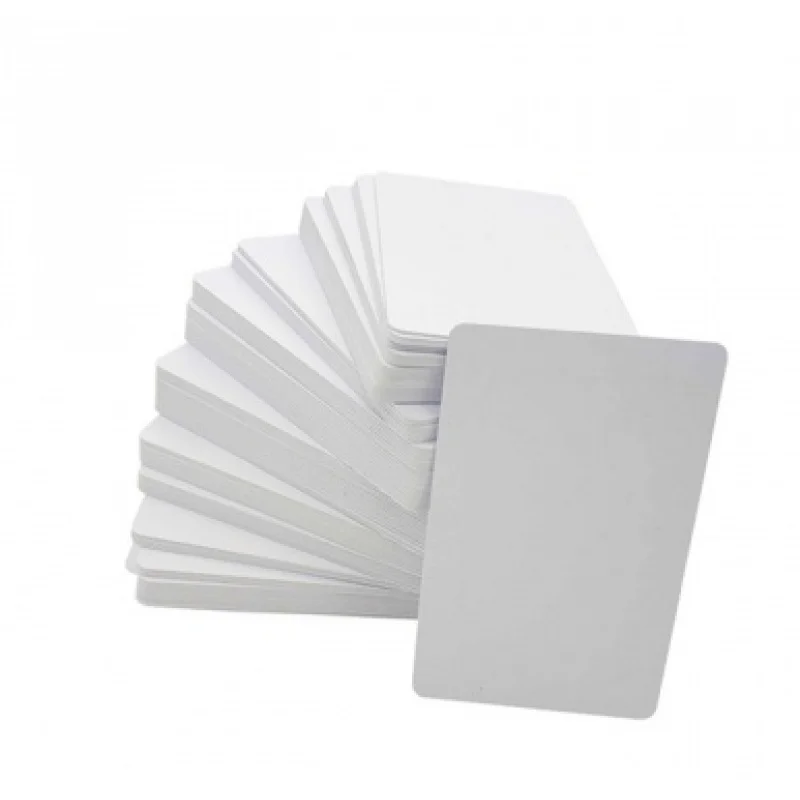 100pcs 13.56mhz  NFC   PVC blank card   support Thermal printing White Card