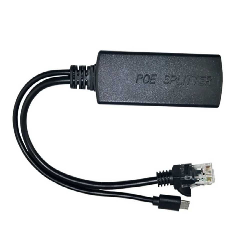 Gigabit POE Splitter 10/100/1000Mbps 48V To 5V 12V Micro USB/Type-C/DC Power Over Ethernet for CISCO for HUAWEI for IP Camera