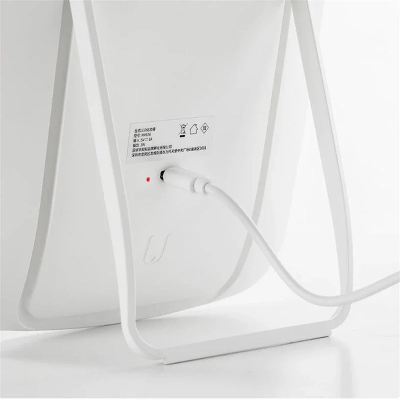 Asli Youpin Cerdas Portable Makeup Cahaya Cermin Desktop Led Adajustable Lipat Lampu Cermin Asrama Desktop