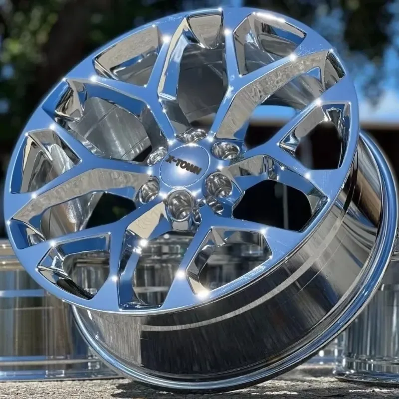 Hot Sale 17 18 19 20 22 24 26 Inch 6x139.7 5x114.3 5x120 5x112 Snowflake Style Alloy Forged Wheels for 4 pcs