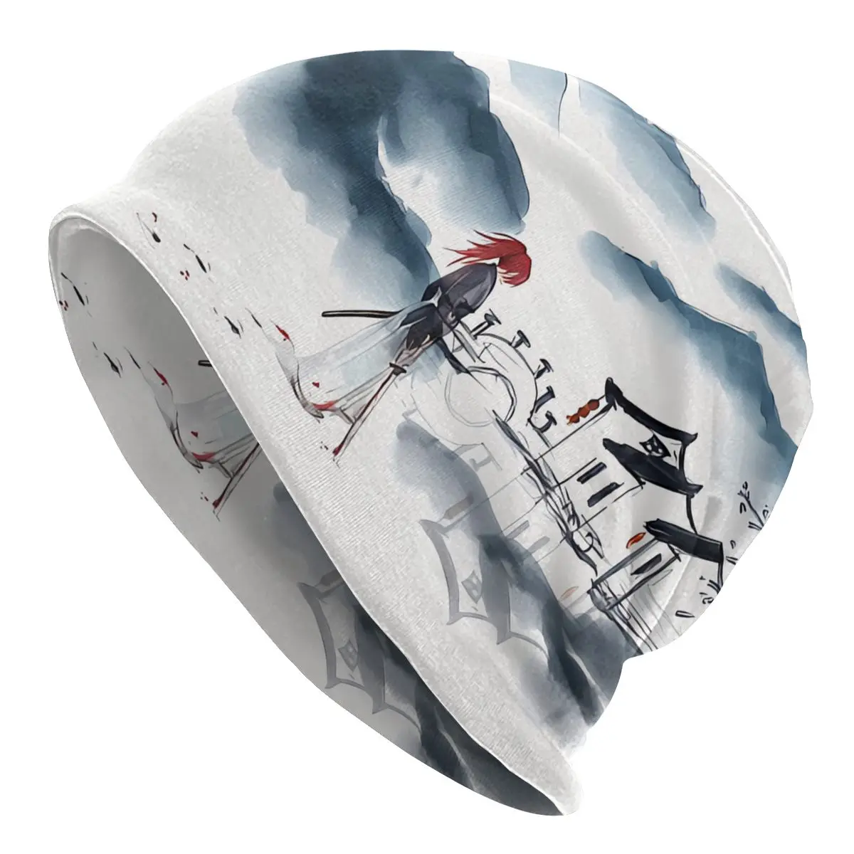 Rurouni Kenshin Anime Skullies Beanies Caps Watercolor Hat Sport Sports Bonnet Hats for Men Women