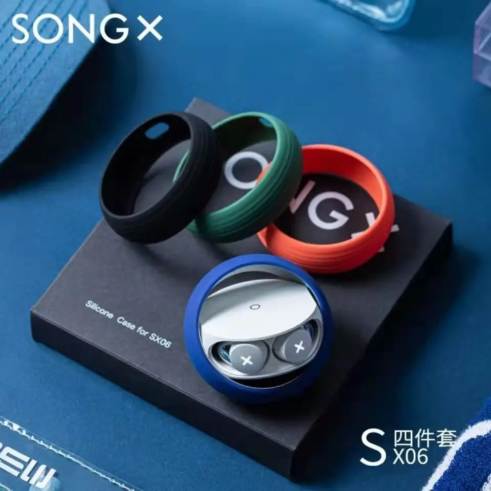 Songxのオリジナルシリコンケースワイヤレスイヤホンカラフルcoque earpods bluetooth fundas siliconaシェル