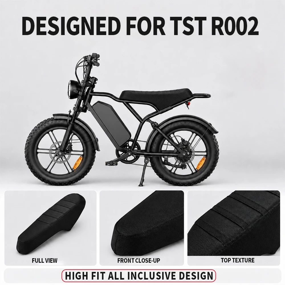 Motocross Accessories Guard Cover Moto Seat Cover For TST R002 Electric Dirt Bike E-Bike Parts Waterproof Non-slip Ribbed