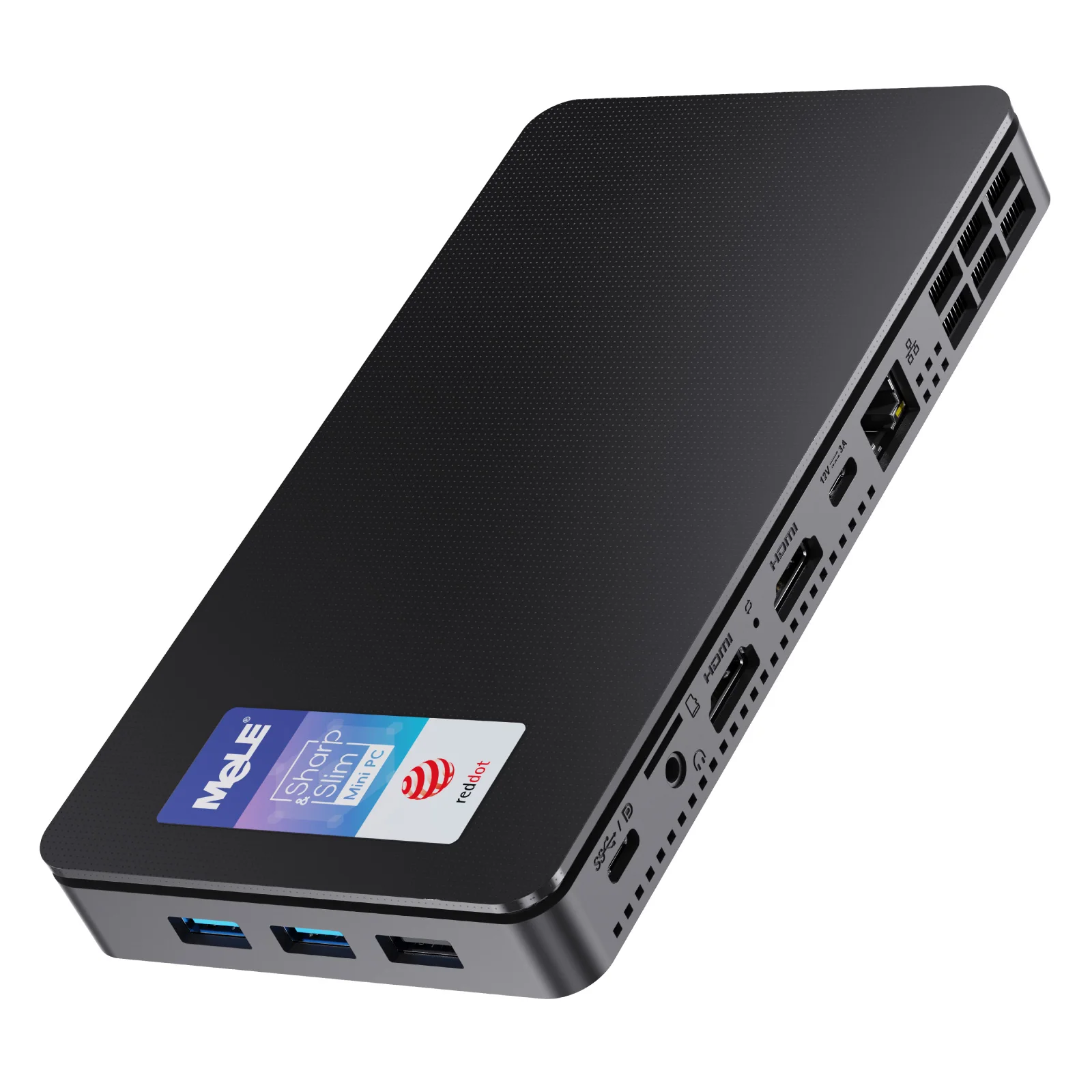 MeLE Reddot Winner Mini PC N100 I3-N300 16GB 32GB 512GB Mini Desktop Computer, USB-C on Office Education Home Overclock4C