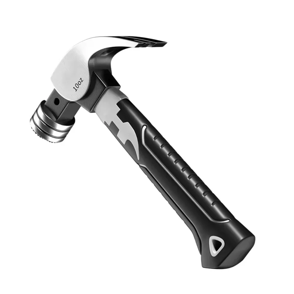 Мини-молоток с короткой ручкой, молоток для ногтей с 2 канавками, дизайн из высокоуглеродистой стали, инструмент для деревообработки и электротехнических инструментов