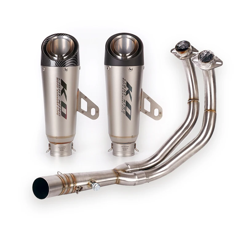 For Yamaha YZF R7 2021-2023 Complete Exhaust System Motorcycle Front Mid Link Pipe Slip On 51mm Muffler Escape with Db Killer