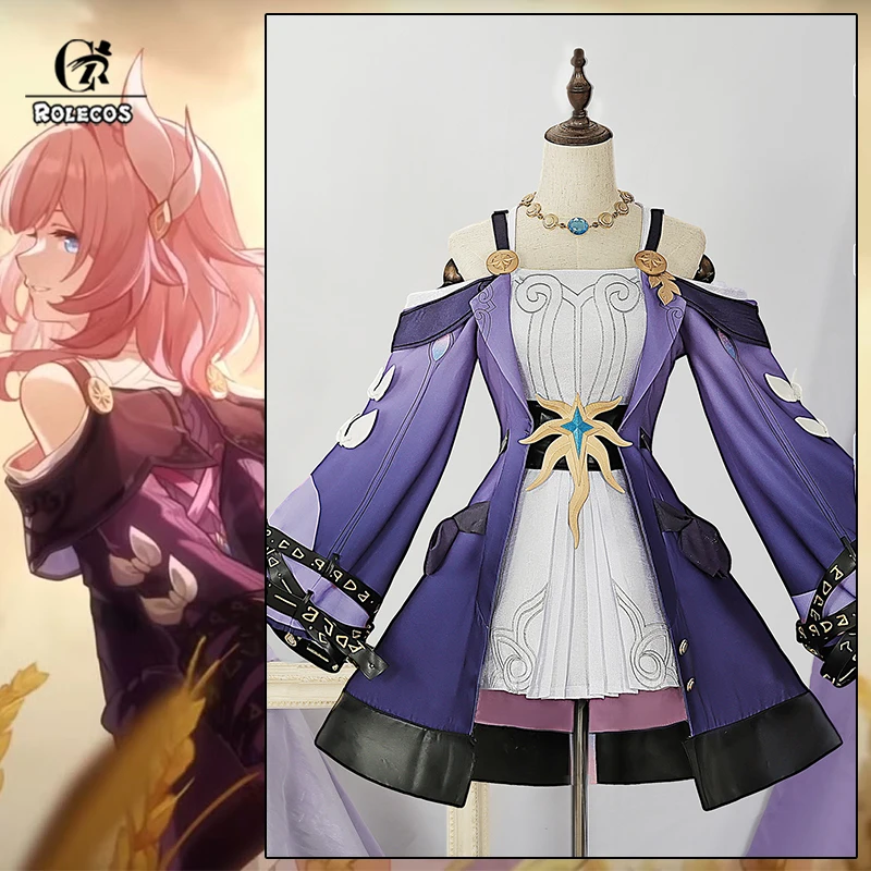 

ROLECOS Game Honkai Star Rail Cyrene Cosplay Costume Aedes Elysiae NPC Cyrene Women Dress Halloween Carnival Party Suit