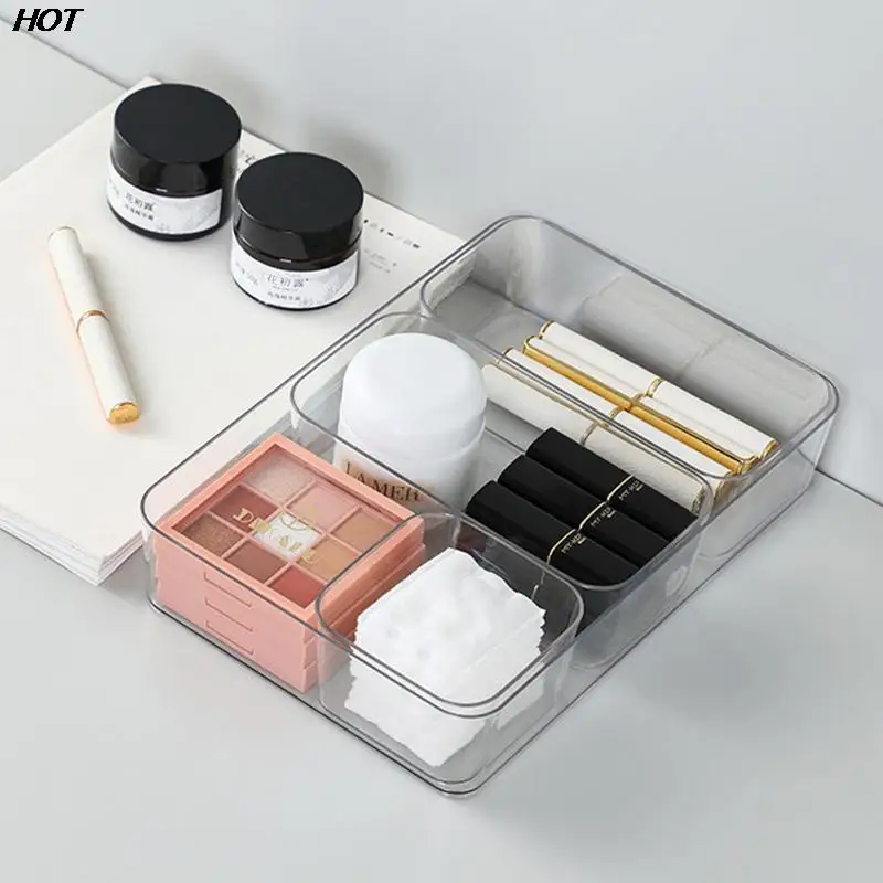 Drawer Organizer Transparent Boxes For Storage Organizer Boxes Kitchen Drawer Storage Box Cosmetic Organizer Office Dividers Box