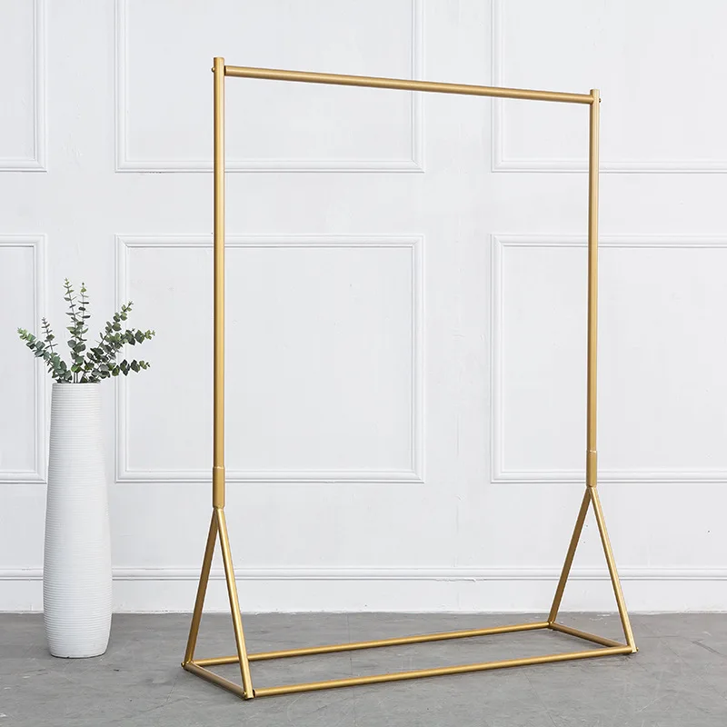 Gold clothing rack Women's clothingrack Adult clothingack Floor-to-ceiling displayrack Children's clothin display rackClot