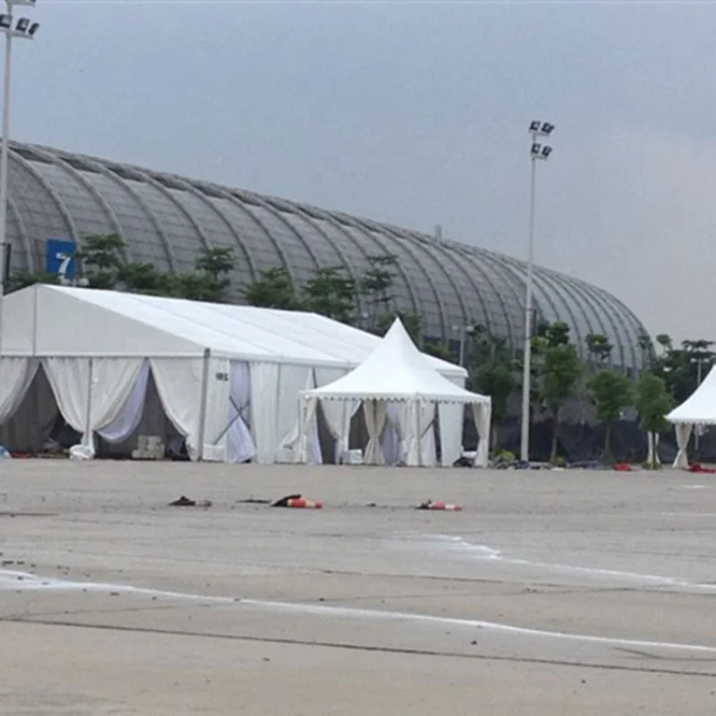 Custom.Professional المورد جودة عالية أسعار منخفضة مخصصة في الهواء الطلق خيمة منزلية خيمة الزفاف حفلة بلازا