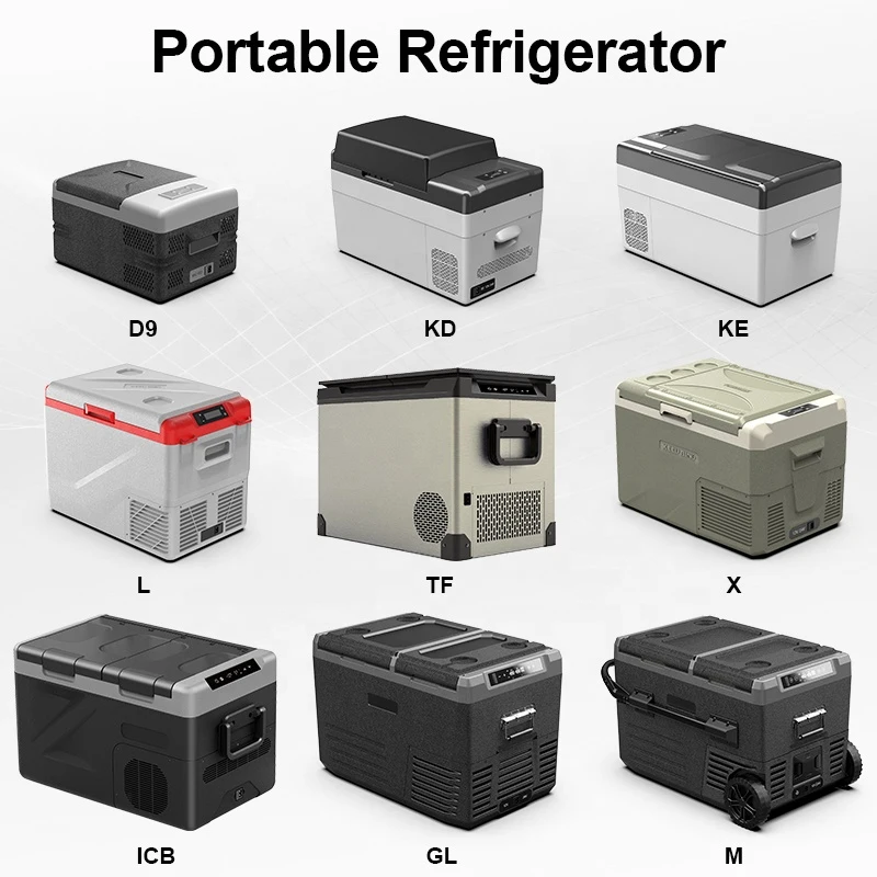High Quality Low Noise Dual-Zone Compressor Portable Fridge Freezer Refrigerator Car Van Trip Patio Pic Hot Selling