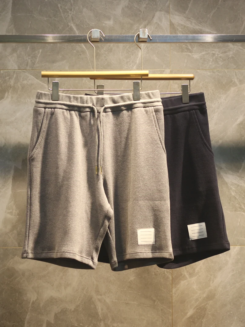 

High-End Pure Color Wfle ort Pants Men's Women's Casual Sports Summer Faion Urban Sle Straight Leg Cotton orts