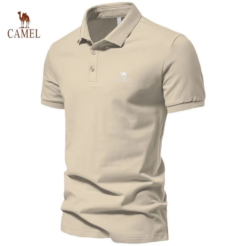

New summer high-quality pure cotton short sleeved polo shirt for men, fashionable, business, casual, breathable and cool top