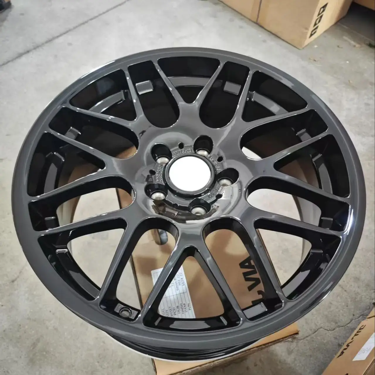 For TP Rep Silver Alloy Passenger car Wheel 19*8.5j 19*9.5j 5 Holes PCD 5X120 Muti Spoke Car Rim for  CSL M5 M3 E46 E32 E60 - view 4