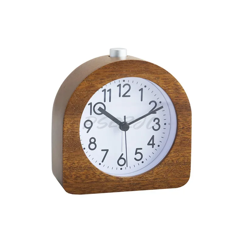 Creative Quartz Alarm Clock Silent Bedroom Bedhead Lazy Clock Retro Sleepy Student Real Seat Clock