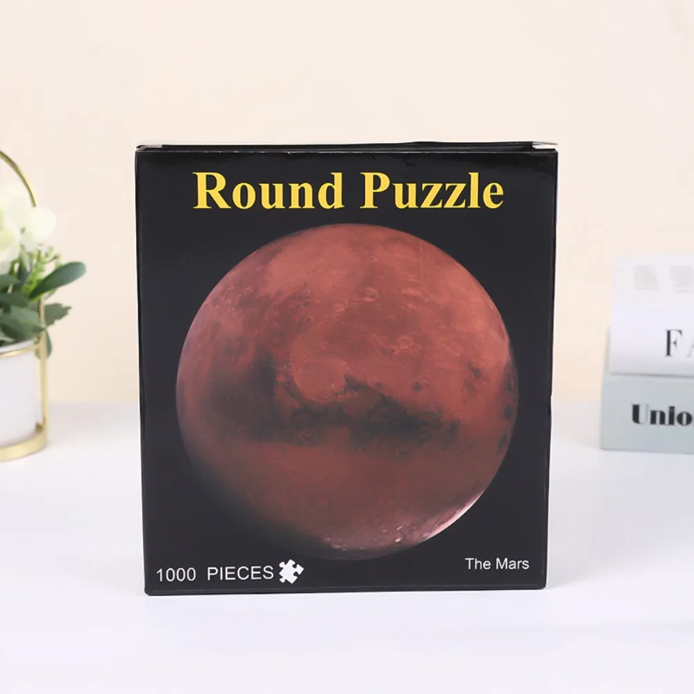 

Starry Sky 1000 Pieces Space Moon Puzzle Challenging Educational Round Puzzle Creative Plane Puzzle For Adults