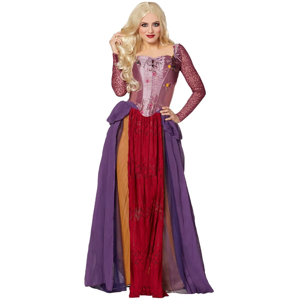 Christmas Cosplay Black Witch Dress Costume Suit Halloween Carnival Medieval Witches Fancy Dress Up Party Disfraz Mujer