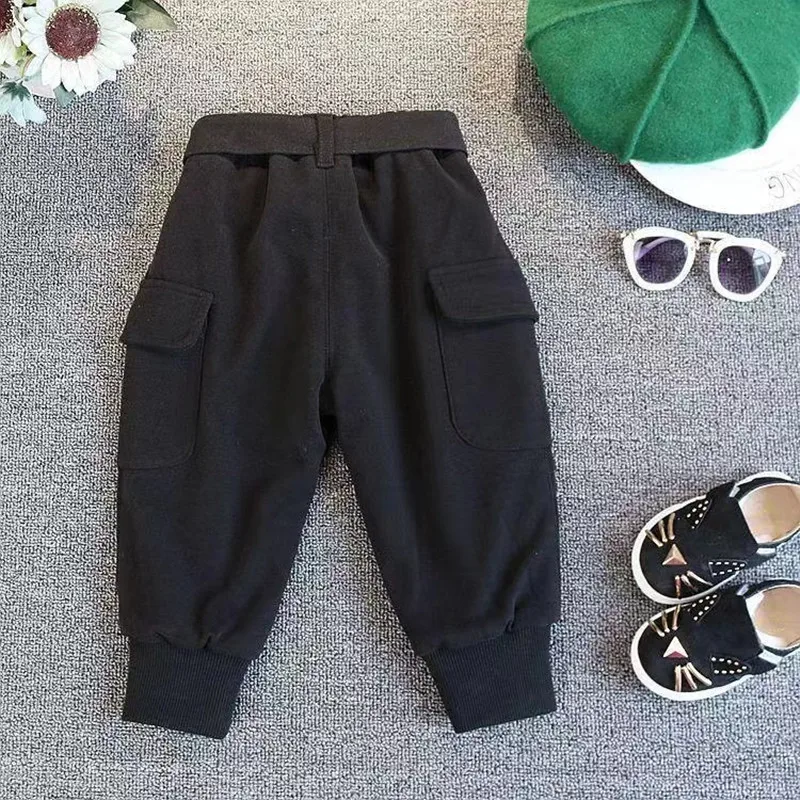 Teenager Girls' Boys Cargo Pants Children's Trousers Pockets Pants Spring & Autumn Fashionable Loose image 5