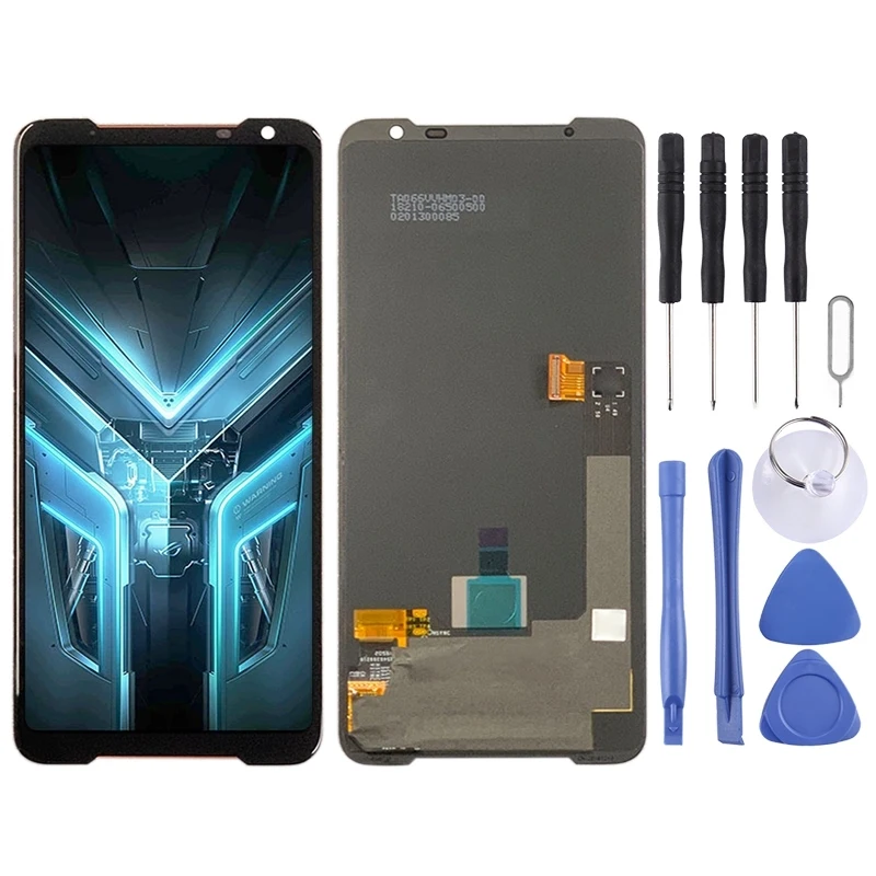 ЖК-экран AMOLED для Asus ROG Phone 3 ZS661KS с цифровым преобразователем в сборе (черный)