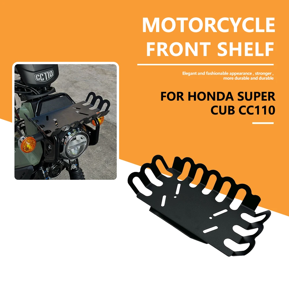 Suitable for Honda Cub CC110 Motorcycle Shelf Storage Load Modification Accessories Front Luggage Rack Bracket