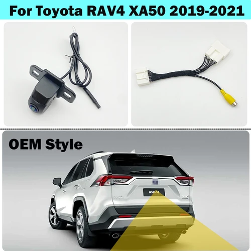 Imagen 1 del producto Cámara de visión trasera HICAMRUI para Toyota RAV4 RAV 4 V XA50 2019 2020 2021 OEM Radio accesorios de cámara de estacionamiento de respaldo