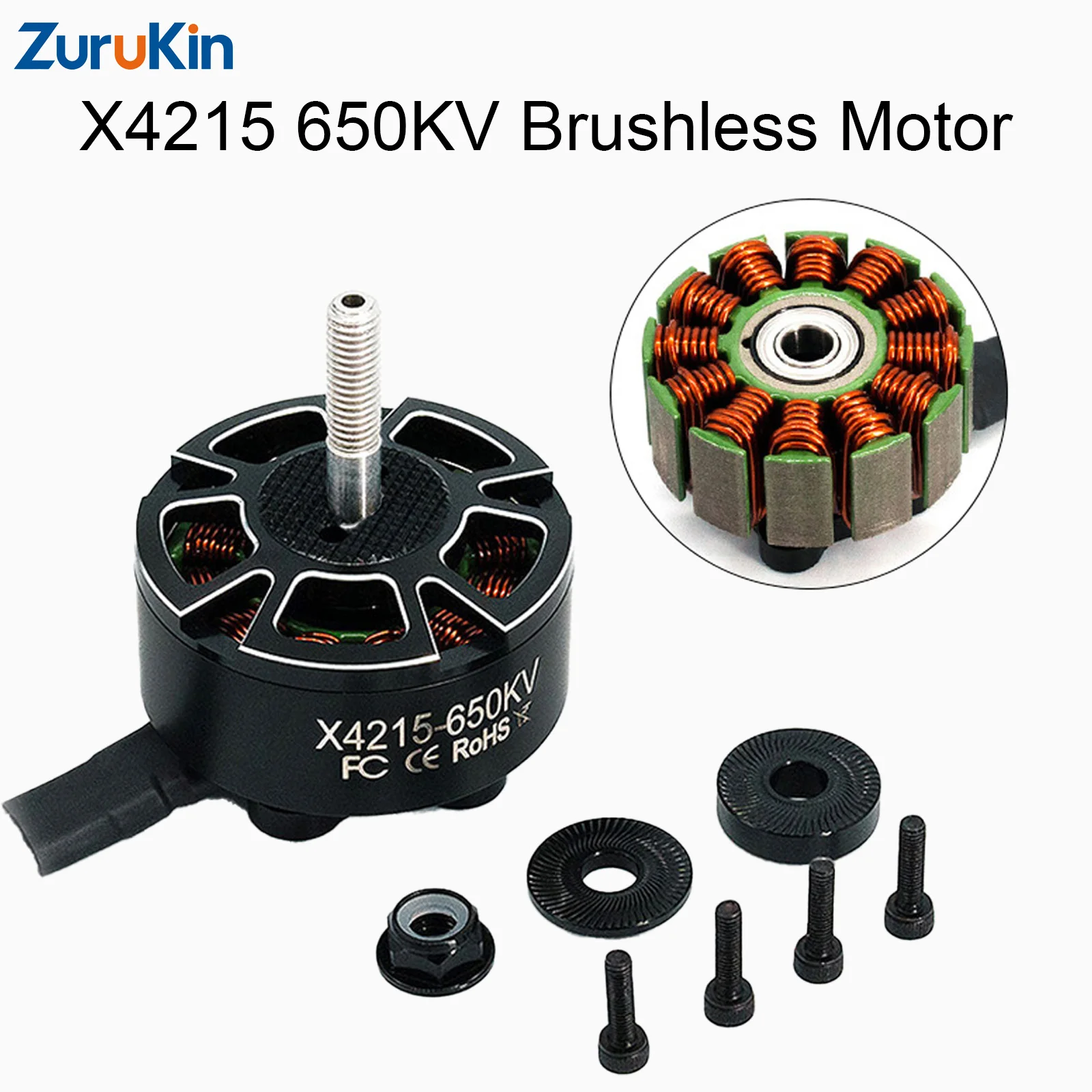 ZuruKin X4215 400KV/650KV Brushless Motor For 13/15-Inch FPV Racing Drone E-POWERRC Multi-Rotor Quad Hexacopter High Power Motor