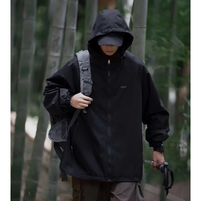 

Мужская демисезонная куртка Softshell для активного отдыха, свободного кроя, с декоративной молнией, ветрозащитная, дышащая, повседневная