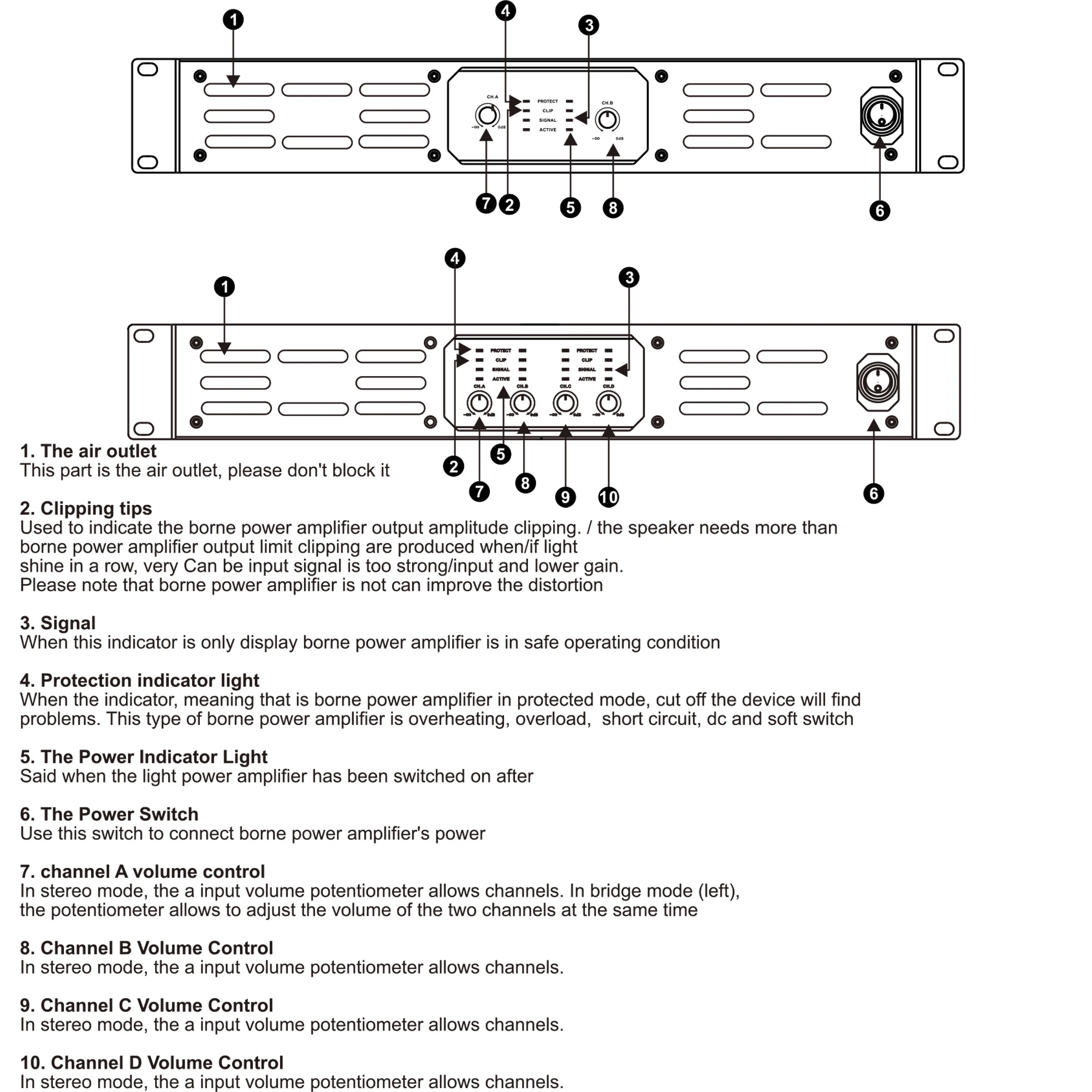 Leicozic 1000W Power Amplifier Professional 1000W 2 Channel / 4-Channel Amps Stereo Audio Amplificador XA41000 XA21000 Pro Audio