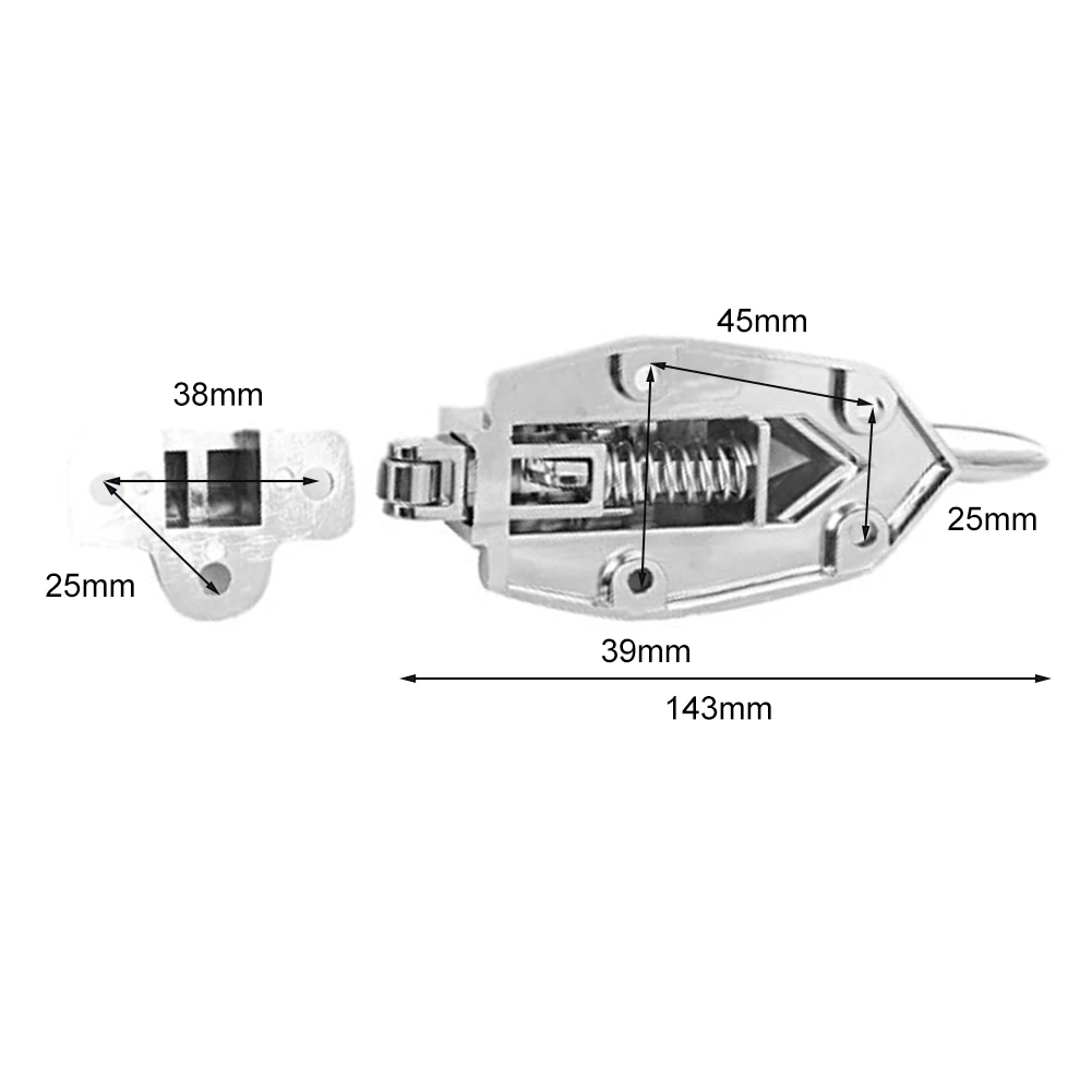 Easy Install Latch Fridge Door Handle Fridge Security Secure Door Closure Latch Exceptional Resistance To Deformation