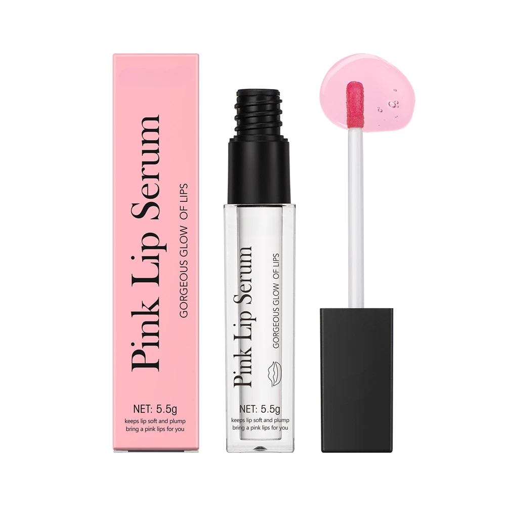 Natuurlijke Roze Serum Lippen Glans Verse Verwijderen Donkere Lippen Gel Lightening Essentie Crème Balsem Reparatie Fijne Lijn Fleuren Lip Peeling