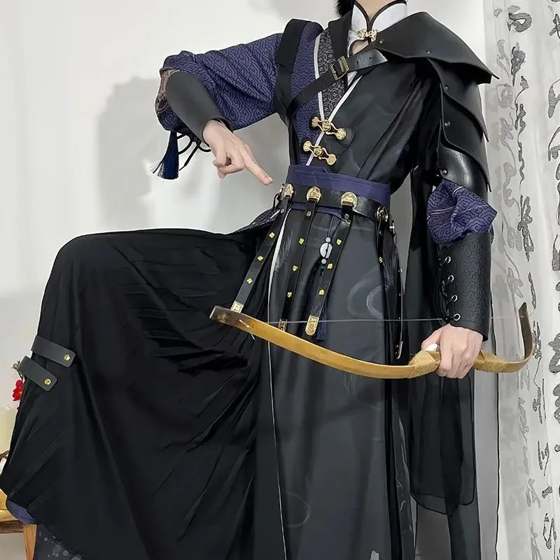 

Japanese Samurai Couple Ancient Folk Hanfu Set 2025 new Chinese Traditional Hanfu Clothes Men Vintage Hanfu Cosplay Clothing Man