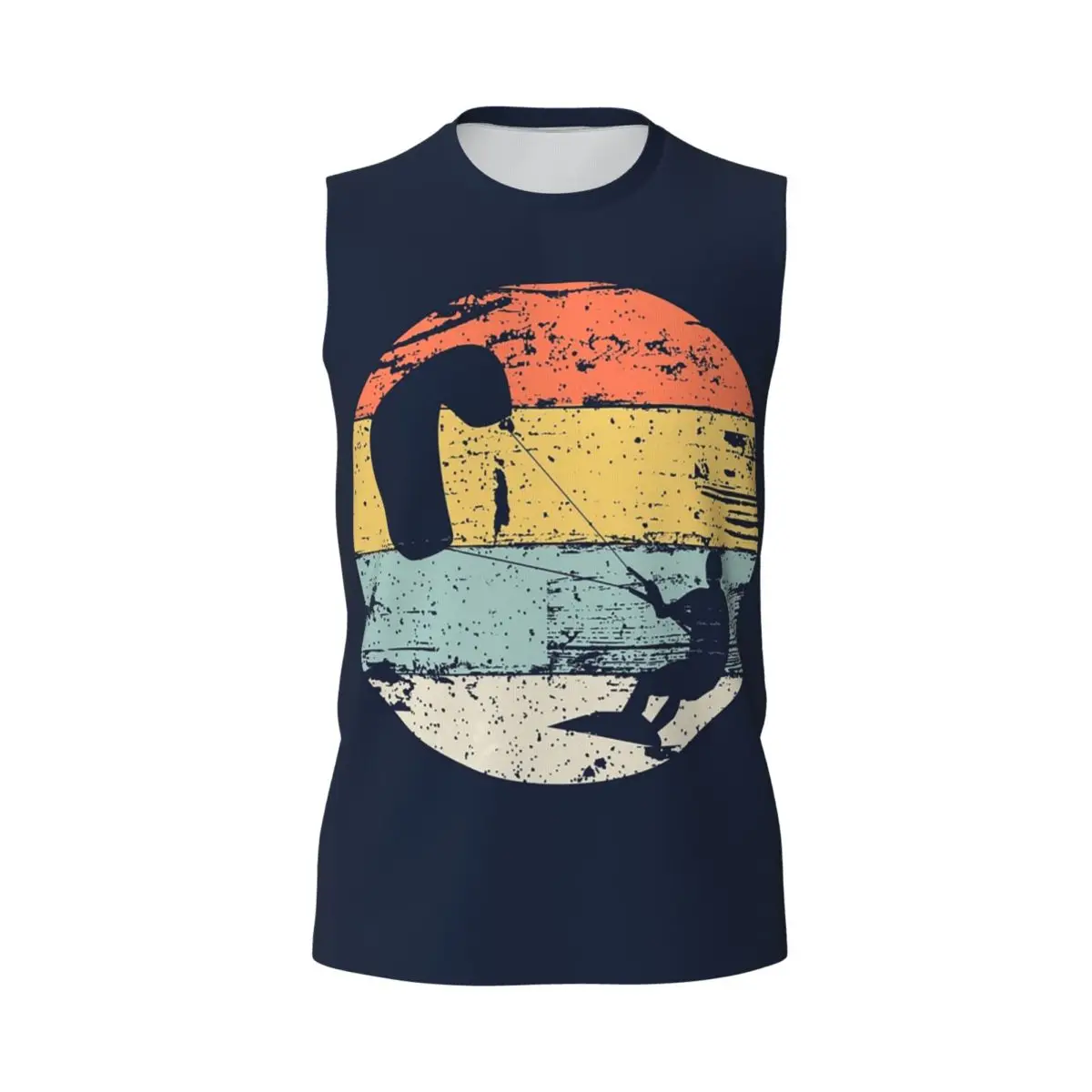 Kite Boarding Kiteboarder Look Gif Men Printed Sleeveless T-shirt Casual Hip Hop Street Style Beach Holiday Tank Tops