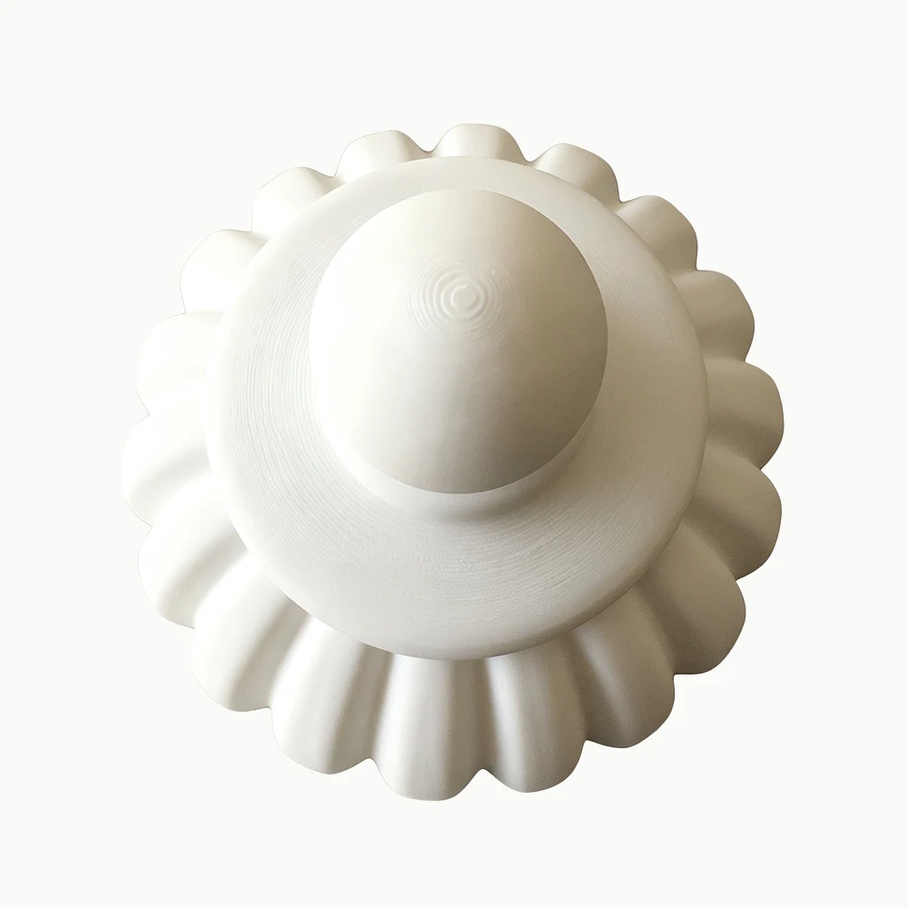 Custom SLA 3D Printing White Resin Decorative Pumpkin Shape Storage Jar With Lid Rapid Prototype Art Craft 3D Printed Model