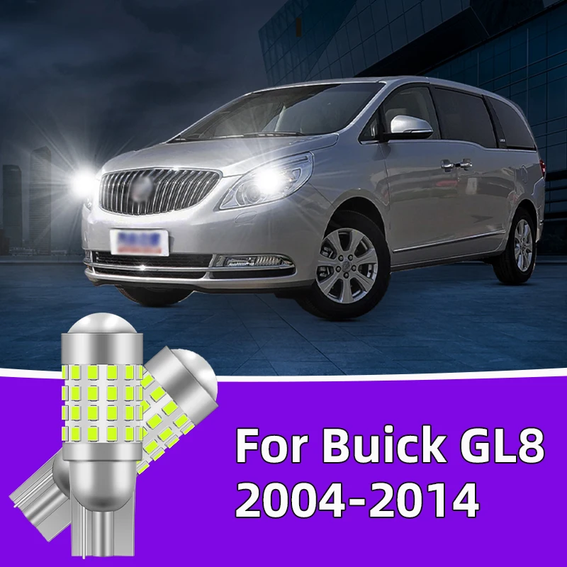 

2PCS For Buick GL8 2004-2014 Car Led Bulb T10 W5W width lights side marker position Signal Lamp 12V 24V Clearance Lights White