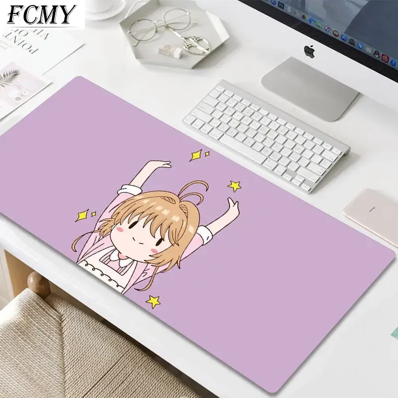 Big Cute Shortcut Key Big Mouse Pad Large Girl Simple Silicone Wristband Ins Second Element Gaming Thickened Mat Mouse Pad