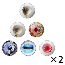 Blyth BJD DOLL Eyes 10MM-40MM Glass Round Crystal Eyes Crafts Animal DIY Dolls Puppet Accessories Toys Parts Eyes
