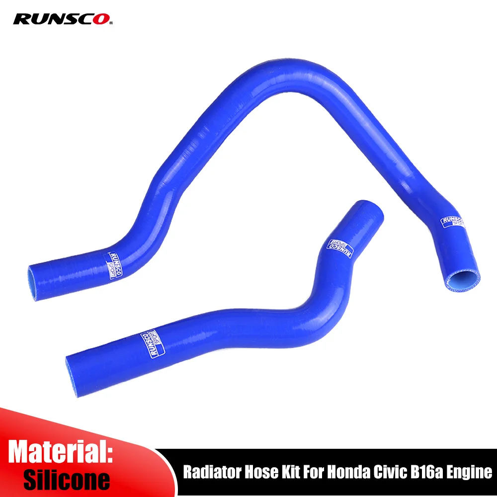 Silicone Intercooler Turbo Radiator Hose Kit For Honda Type R DC2 EK4 EK9 B16 B16A B16B 2PCs/set 32mm