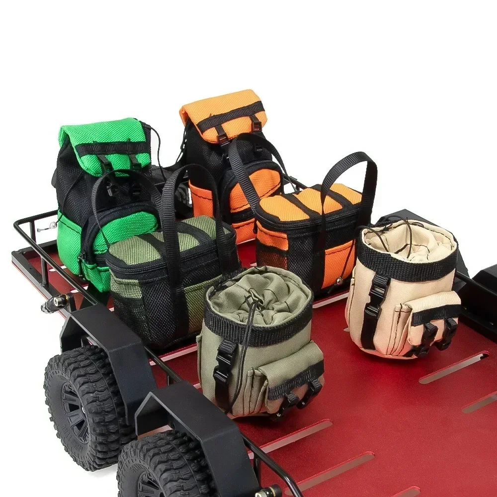 Simulation Backpack Storage Bag Luggage Bag Handbag Decoration For 1/10 1/12 Rc Crawler Car Axial Scx10 Trxs Trx4 Rgt D90 Wpl
