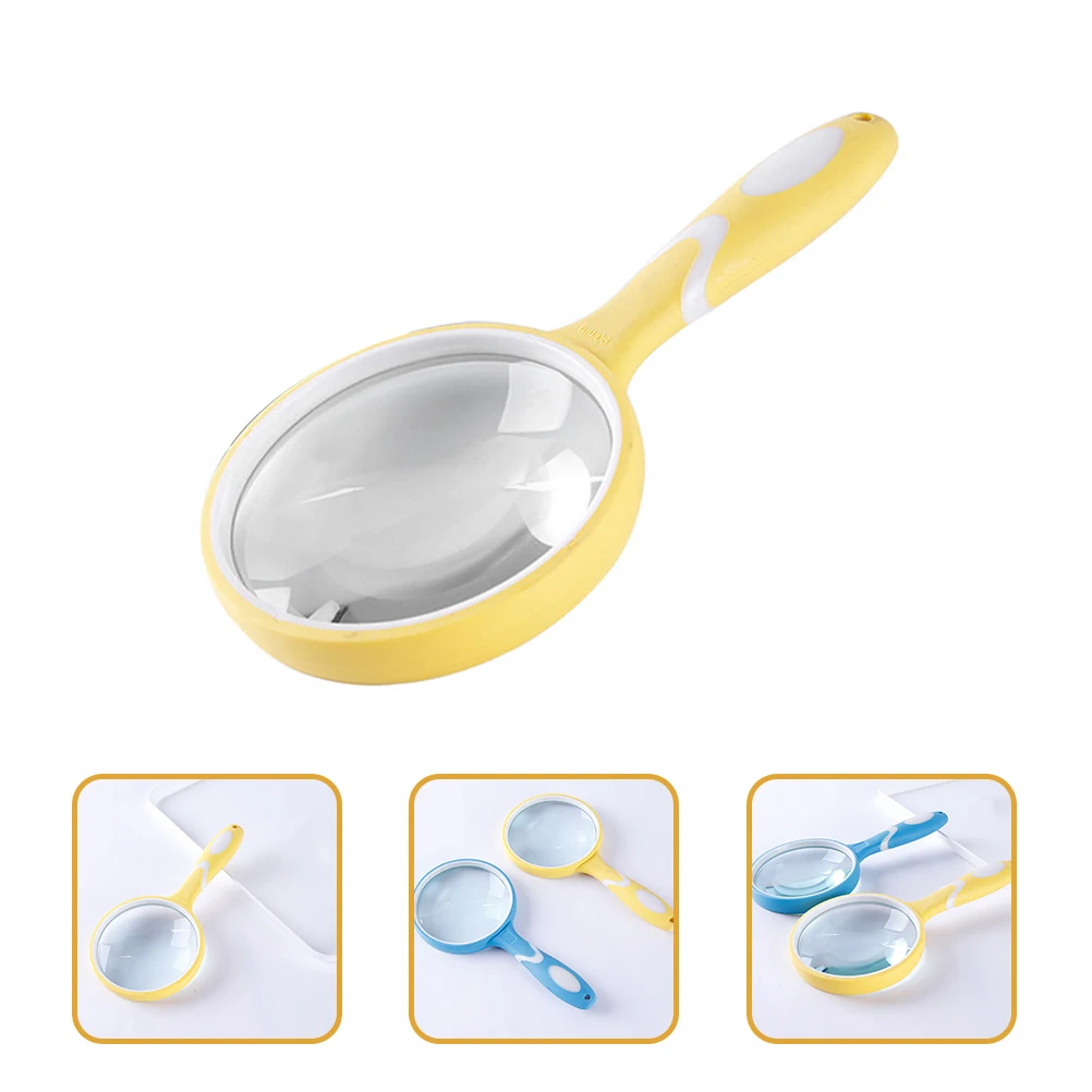 

Handheld Magnifying Glass Rubber Reading Elder Tool Durable Lightweight Educational Kids Exploration Insects Plants