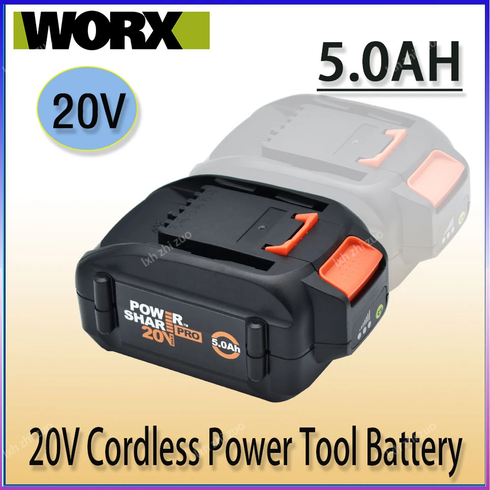 Original WORX brand new genuine WA3578 - PowerShare 20V 5000mAH/6000mAH lithium-ion large-capacity battery WA3742