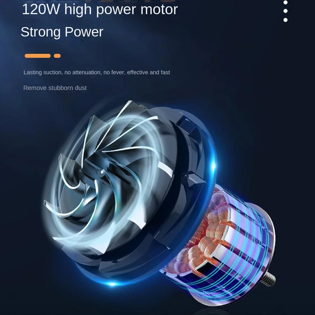 N95R 80000Pa 2 في 1 مكنسة كهربائية للسيارة والمنزل شحن لاسلكي منظف محمول عالي منفاخ منفضة منفضة مضغوطة #5