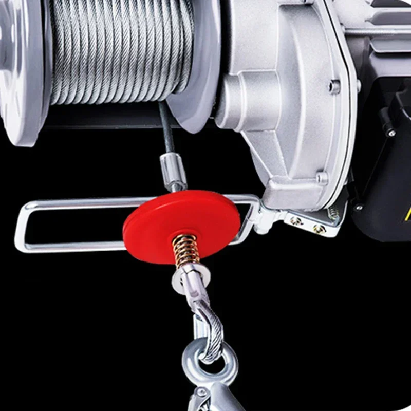 Fast Micro Electric Hoist 220V Crane Household Small Lift Hoist 1 Ton / 0.5T Winch Decoration Crane