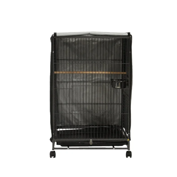 

Custom Breathable Mesh Foldable Luxury Birdcage Cover Adjustable Round & Square Cage Accessories With Plastic Tray