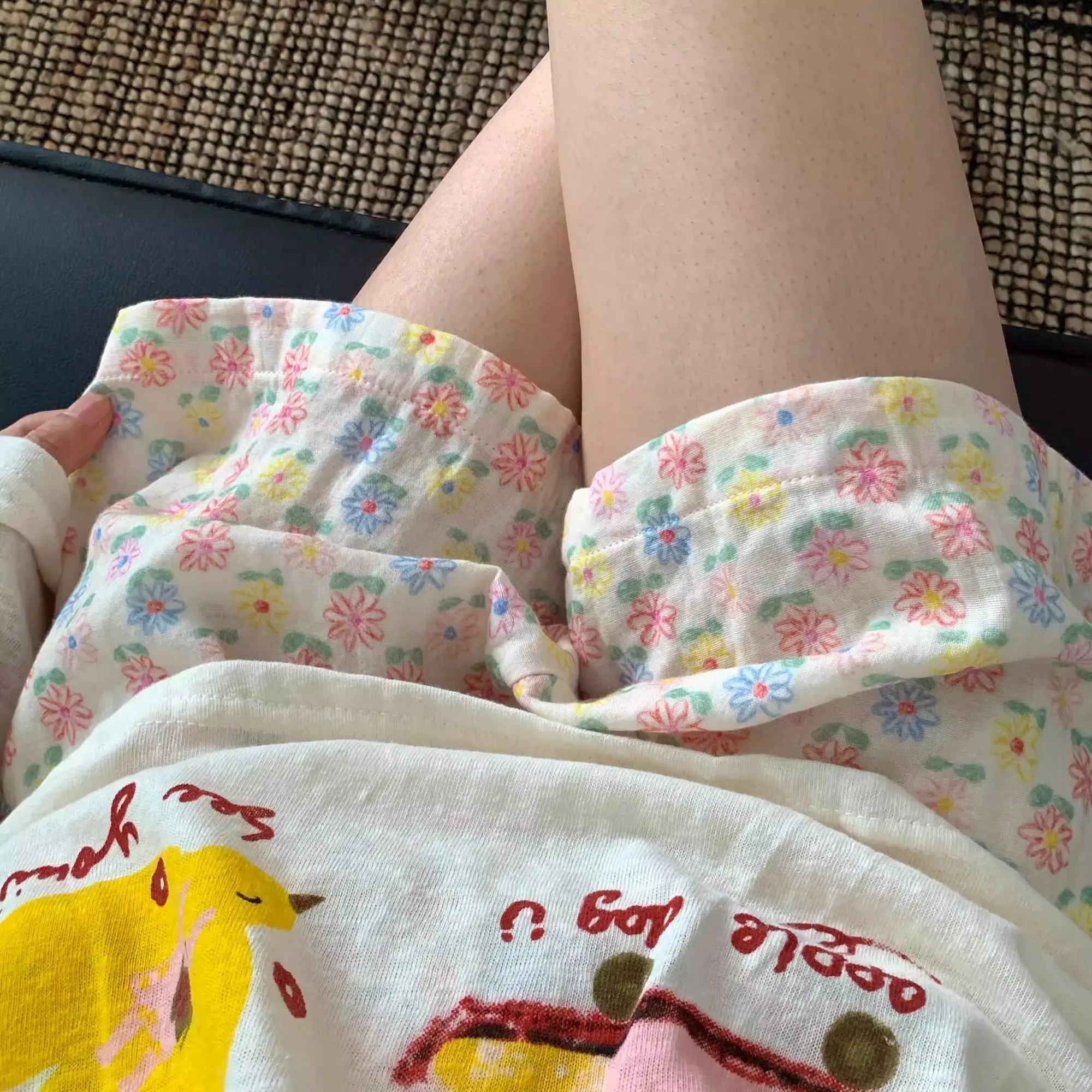 Shorts for Women's Kawaii Women Casual Sleep Pants Summer Short Pant Print Elastic Waist  Y2k Pantalones 2026 Fashion Bottoms