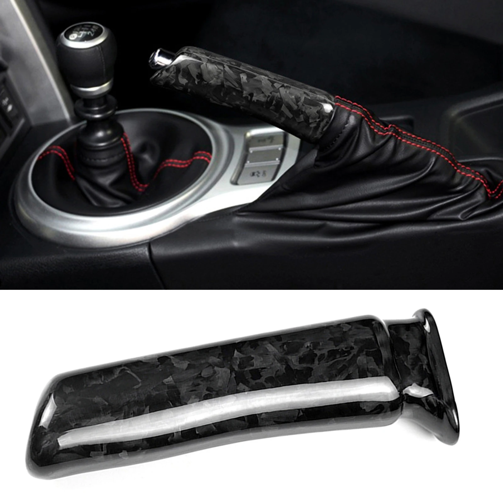 

For Subaru WRX BRZ/Toyota GR86 2021-2023 Forged Car Interior Parking Hand Brake Trim Lever Handbrake Shell Cover