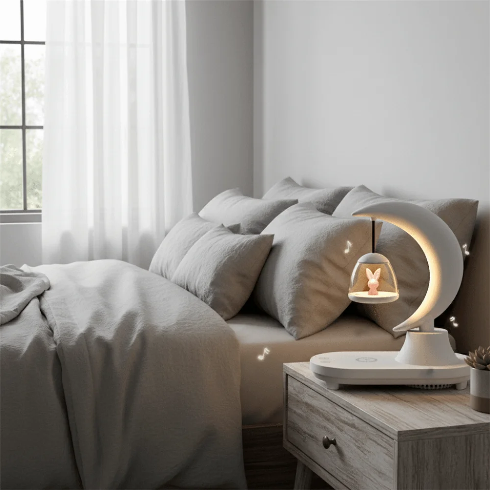 LED Light Music Night Light Bedside Use Dimmer Function Bluetooth Speaker Ambient Light Children Gits Bedside Atmosphere Lamp