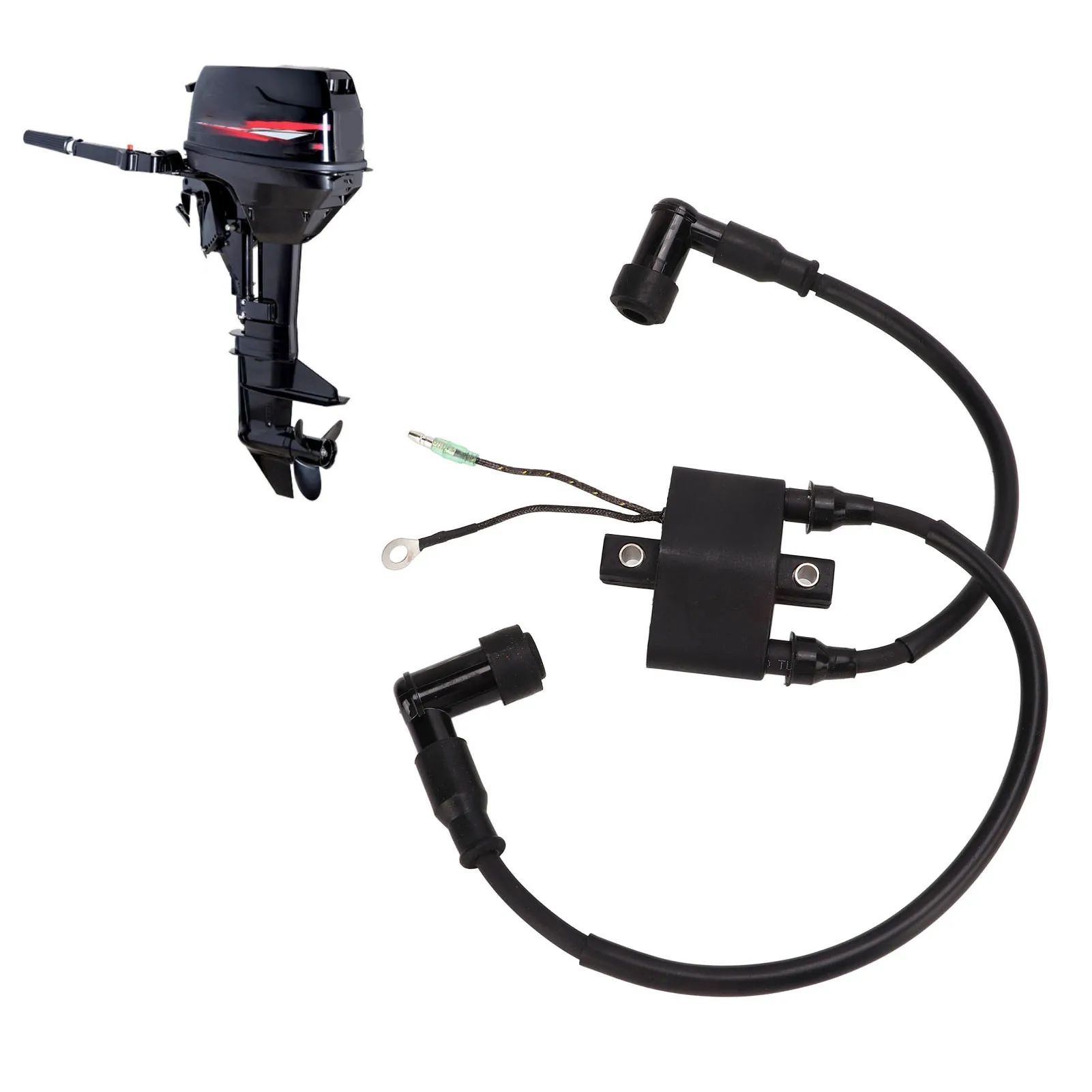 ملف الإشعال الخارجي 3A0 06048 1 3A0 06040 1 بديل لـ NS25C2 NS25C3 لـ TOHATSU 25 30 HP ملف الإشعال الخارجي الجديد #5