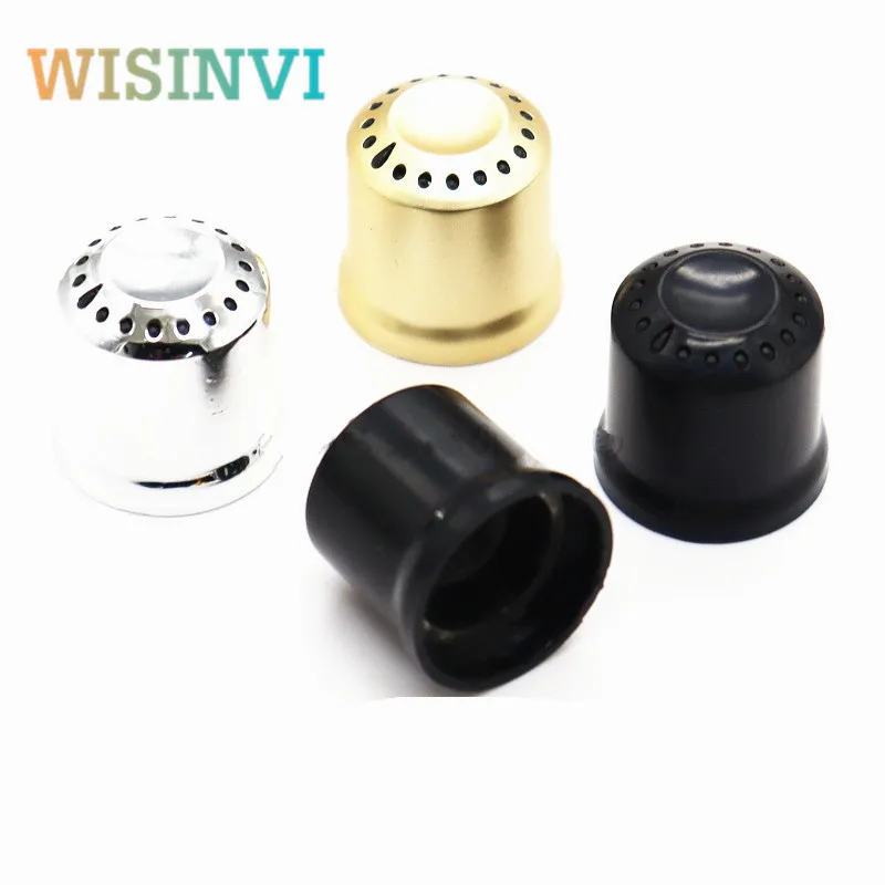 5pcs 18×18MM plating light transmission knob lower Shaped potentiometer Knob cap Amplifier Audio Volume knob Inner Hole 6MM