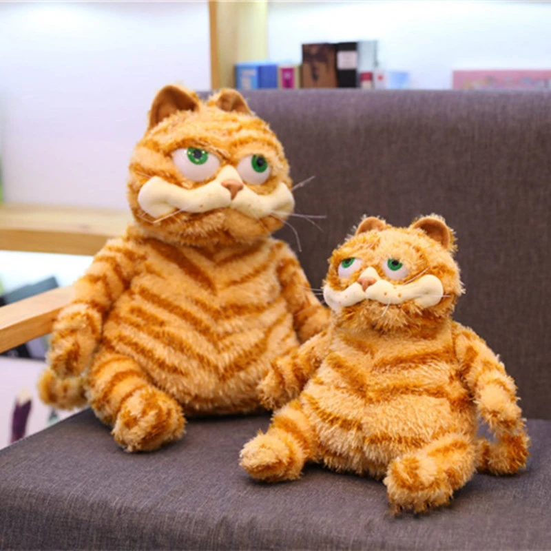 Garfield Fat Cat Cute Plush Doll Kawaii Fluffy Soft Classic Cartoon Characters Stuffed Toy Ugly Cat Sofa Pillow Christmas Gift