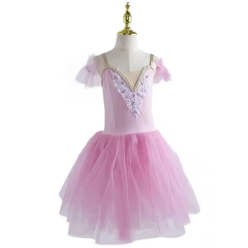 

Professional Ballet Tutu For Girls Swan Lake Ballerina Pancake Tutu Sequin Ballet Dress Kids Child Dance Costume Tutu Pink Blue